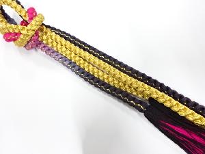 正絹　手組帯締め